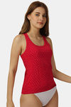 Soie Cotton Elastane Camisole - Red Star Aop — thumbnail 3